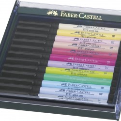 CUTIE 12 CULORI PITT ARTIST PEN NUANTE PASTEL FABER-CASTELL
