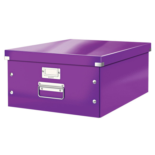 CUTIE DEPOZITARE MARE MOV CLICK&STORE LEITZ