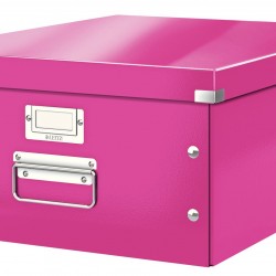 CUTIE DEPOZITARE MARE ROZ CLICK&STORE LEITZ