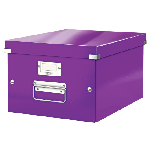 CUTIE DEPOZITARE MEDIE MOV CLICK&STORE LEITZ