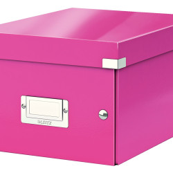 CUTIE DEPOZITARE MICA ROZ CLICK&STORE LEITZ
