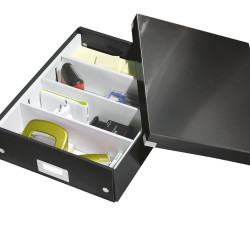 CUTIE ORGANIZER MEDIE NEAGRA CLICK&STORE LEITZ