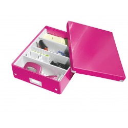 CUTIE ORGANIZER MEDIE ROZ CLICK&STORE LEITZ