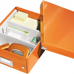 CUTIE ORGANIZER MICA PORTOCALIE CLICK & STORE LEITZ