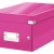 CUTIE PENTRU DVD-URI ROZ CLICK&STORE LEITZ