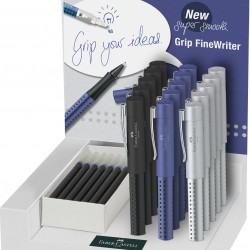 DISPLAY 15 BUC FINEWRITER GRIP 2011 FABER-CASTELL