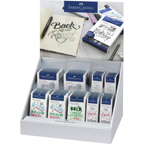 DISPLAY PITT ARTIST PEN CALIGRAFIC FABER-CASTELL