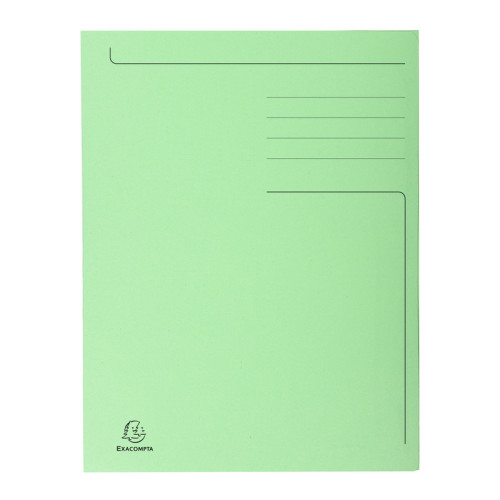 DOSAR CARTON PLIC VERDE EXACOMPTA