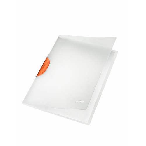 DOSAR PLASTIC CU CLIP PORTOCALIU MAGIC LEITZ