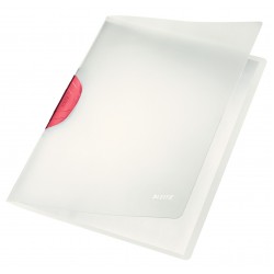 DOSAR PLASTIC CU CLIP ROSU MAGIC LEITZ