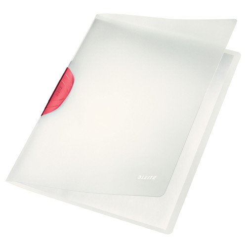 DOSAR PLASTIC CU CLIP ROSU MAGIC LEITZ
