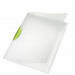 DOSAR PLASTIC CU CLIP VERDE MAGIC LEITZ