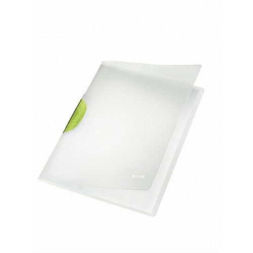 DOSAR PLASTIC CU CLIP VERDE MAGIC LEITZ