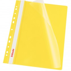 DOSAR PLASTIC CU SINA SI MULTIPERFORATII GALBEN ESSELTE