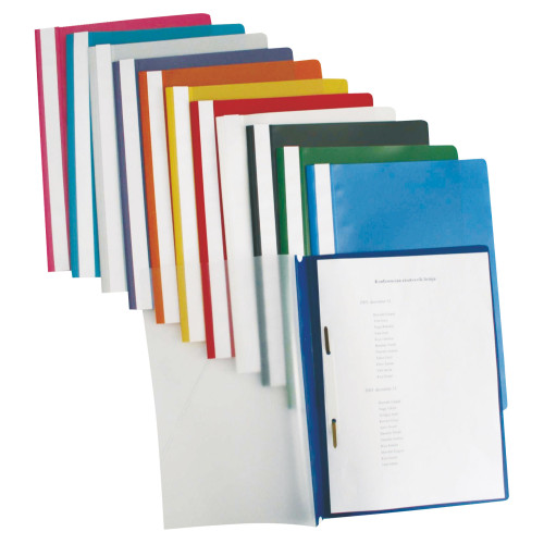 DOSAR PLASTIC CU SINA TURQUOISE 25/SET ESSELTE