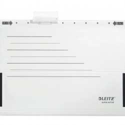 DOSAR SUSPENDABIL CU BURDUF ALB 5/SET ALPHA ACTIVE LEITZ
