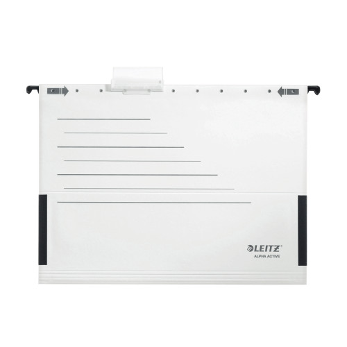 DOSAR SUSPENDABIL CU BURDUF ALB 5/SET ALPHA ACTIVE LEITZ