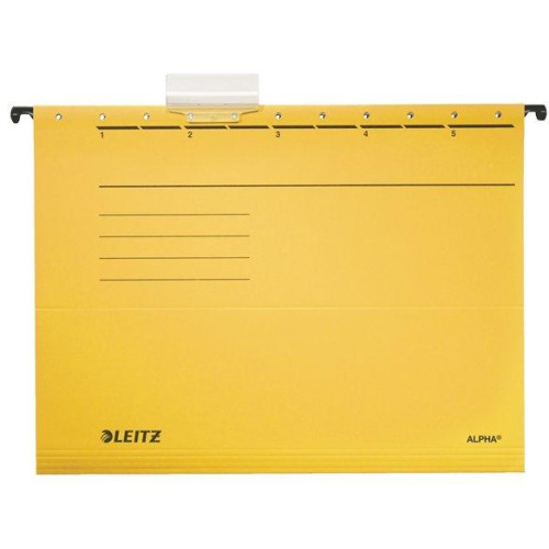 DOSAR SUSPENDABIL GALBEN ALPHA STANDARD LEITZ