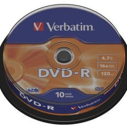 DVD-R 10/SET VERBATIM 4.7GB 16X 43523