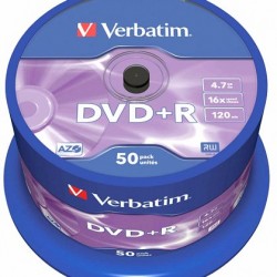 DVD+R 50/SET VERBATIM 4.7GB 16X 43550