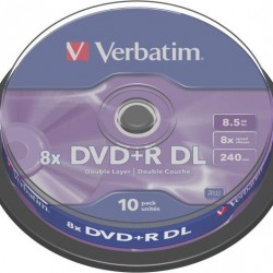 DVD+R DL 10/SET VERBATIM 8.5GB 8X 43666