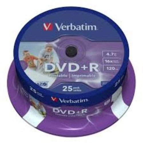 DVD+R DL 25/SET VERBATIM 8.5GB 8X PRINTABIL 43667