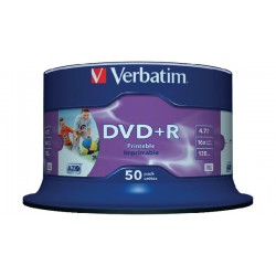 DVD+R PRINTABIL 50/SET VERBATIM 4.7GB 16X 43512