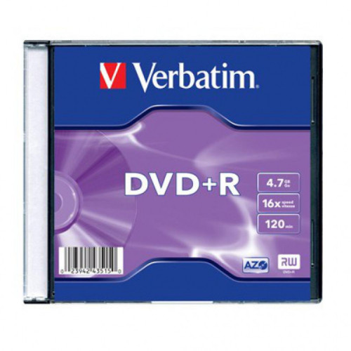 DVD+R SLIM VERBATIM 4.7GB 16X 43515