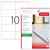 ETICHETE 10/A4 105*57MM COLTURI DREPTE 100/TOP TANEX