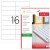 ETICHETE 16/A4 105*37MM COLTURI DREPTE 100/TOP TANEX
