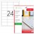 ETICHETE 24/A4 64.6*33.8MM COLTURI DREPTE 100/TOP TANEX