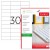 ETICHETE 30/A4 70*29.7MM COLTURI DREPTE 100/TOP TANEX