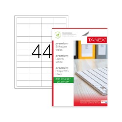 ETICHETE 44/A4 48.5*25.4MM COLTURI DREPTE 100/TOP TANEX