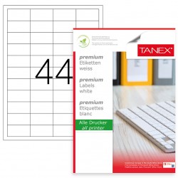 ETICHETE 44/A4 48.5*25.4MM COLTURI DREPTE 100/TOP TANEX
