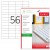 ETICHETE 56/A4 52.5*21.2MM COLTURI DREPTE 100/TOP TANEX
