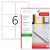 ETICHETE 6/A4 99.1*93.1MM COLTURI ROTUNDE 100/TOP TANEX