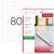 ETICHETE 80/A4 37*14.25MM COLTURI DREPTE 100/TOP TANEX