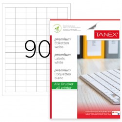 ETICHETE 90/A4 33*19MM COLTURI DREPTE 100/TOP TANEX