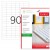 ETICHETE 90/A4 33*19MM COLTURI DREPTE 100/TOP TANEX