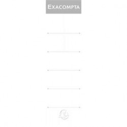 ETICHETE BIBLIORAFT 7.5 CM 10/SET EXACOMPTA