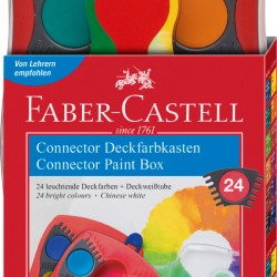 ACUARELE 24 CULORI ROSII CONNECTOR FABER-CASTELL
