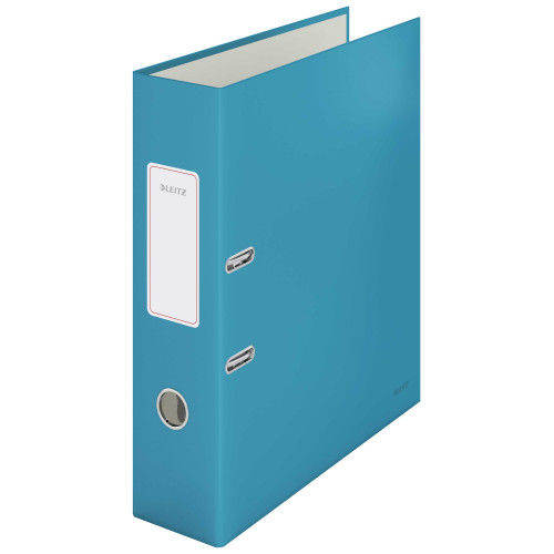 BIBLIORAFT PLASTIFIAT 8CM 180GRADE ALBASTRU CELEST COSY LEITZ