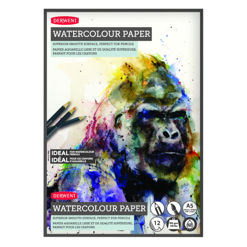 CAIET DESEN A5 12F 300G PE BAZA DE APA PROFESSIONAL DERWENT