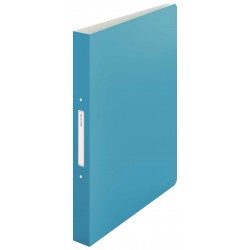 CAIET MECANIC A4 2 INELE 25MM/32MM COP FLEX ALBASTRU CELEST COSY LEITZ