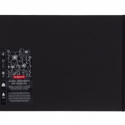CAIET SPIRA PT SCHITE SI DESEN A3 40F 200G HARTIE NEAGRA PROFESSIONAL DERWENT