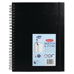CAIET SPIRA PT SCHITE SI DESEN A4 56F 165G CU MAPA PROFESSIONAL DERWENT