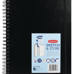 CAIET SPIRA PT SCHITE SI DESEN A4 56F 165G CU MAPA PROFESSIONAL DERWENT