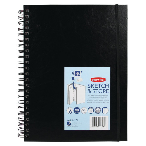 CAIET SPIRA PT SCHITE SI DESEN A4 56F 165G CU MAPA PROFESSIONAL DERWENT