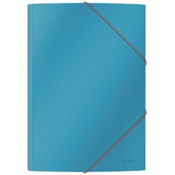 MAPA PLASTIC CU ELASTIC A4 ALBASTRU CELEST COSY LEITZ