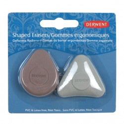 RADIERA ERGONOMICA DIVERSE FORME 2/SET DERWENT PROFESSIONAL
